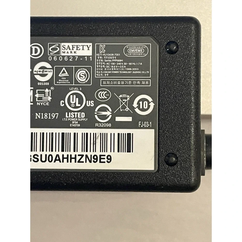 Genuine hp AC Power Adapter Charger‎ PPP009H 609939-001 18.5V @ 3.5A